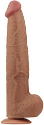 Lovetoy Sliding Glass Dildo With Suction Cup Flesh 34cm
