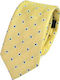 Octopus Men's Tie Silk Printed in Yellow Color