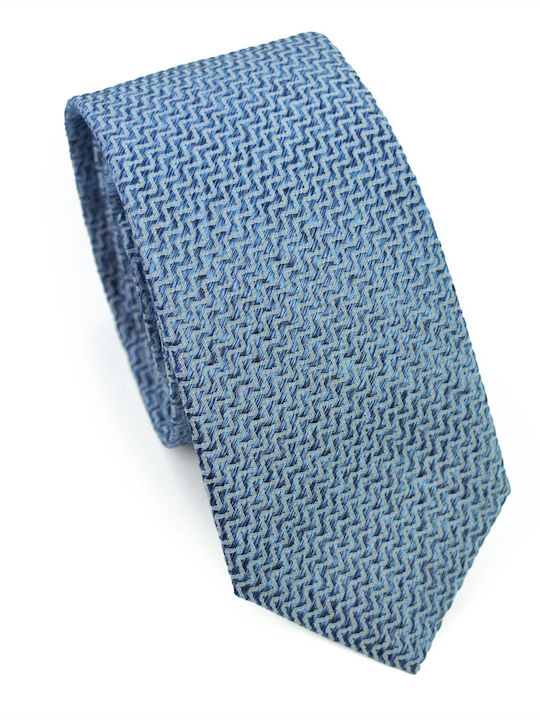 Octopus Men's Tie Silk Printed in Blue Color
