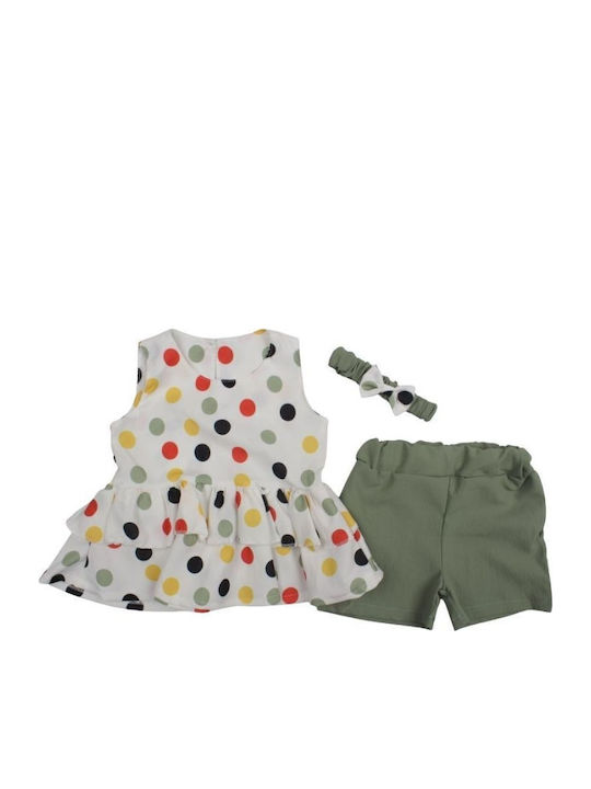 Kinder-Set mit Hose Winter 2Stück Olive