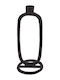 H&S Collection Candle Holder Metal in Black Color 10x10x24cm 1pcs