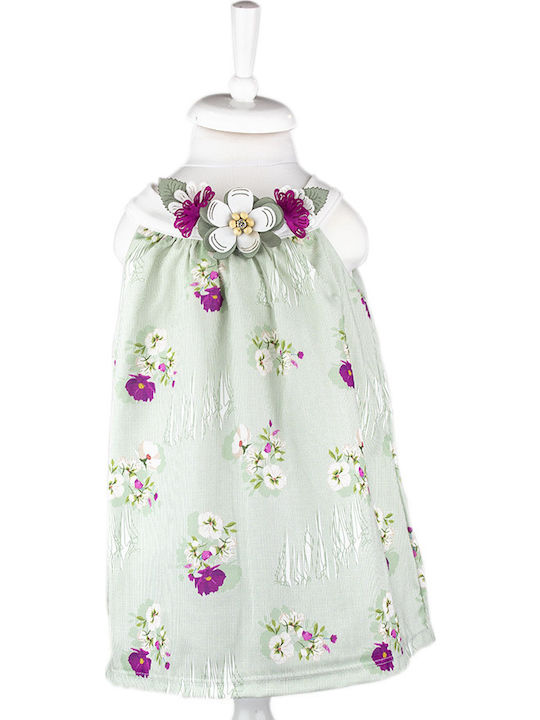 Mädchenkleid Ärmellos Türkis