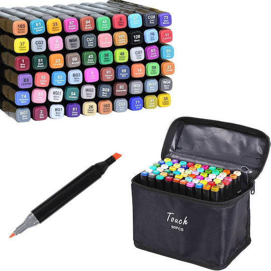 Drawing Markers Double Tip Set 60pcs