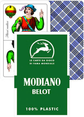 Modiano Pachet de cărți Plastic Green