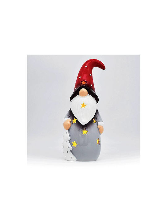 Illuminated Santa Claus Battery Red 24.8x10x9cm