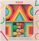 Kipod Rainbow Blocks Montessori Lernspiel Wissen aus Holz für 3+ Jahre alt Jahre