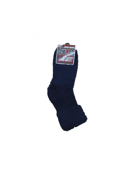 Carpenter Women's Solid Color Socks BLUE