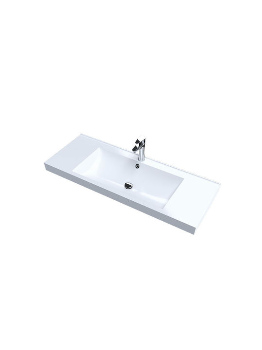 Sanitec Oscar Επικαθήμενος Νιπτήρας Πορσελάνης 100x40x11cm Λευκός