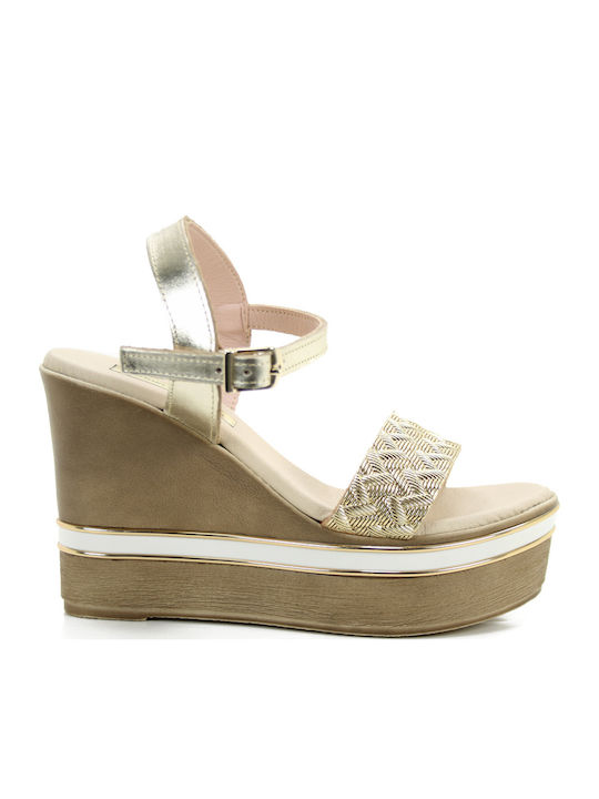 Women's Platform Shoes Gold