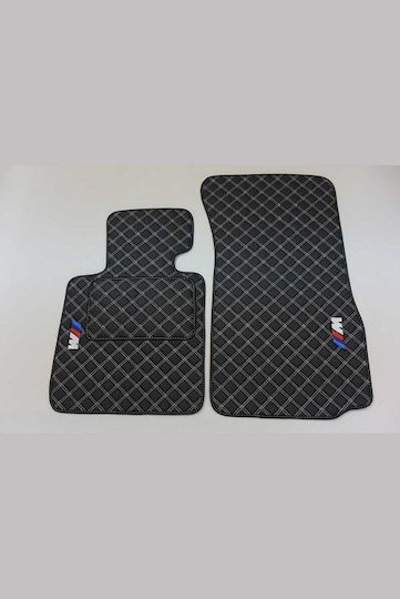 3Lines Предни Постелки 2бр от Изкуствена кожа за BMW Z4 2009-2019 Черни