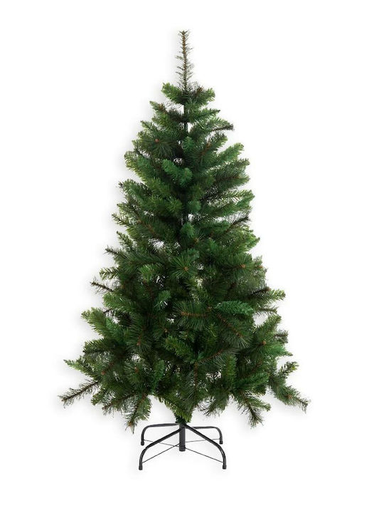 Christmas Green Tree with Metallic Base and Hook-In Branches