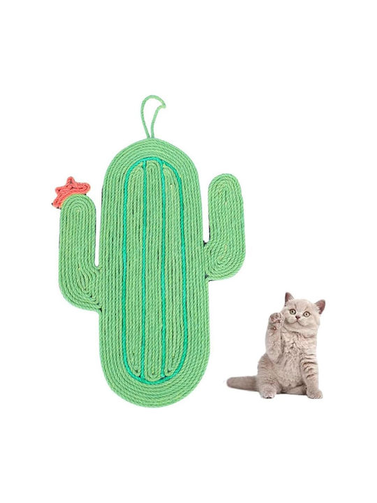 Animal Sisal Τοίχου Κάκτος Cat Scratching Post Floor Mats Green 40x30cm.