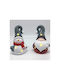 +Efo Christmas Ceramic Battery Lantern 15x9cm 2pcs