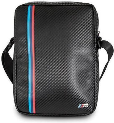 BMW Carbon Tricolor Stripe Bag Leather Black (Universal 8") BMTB8MCPBK