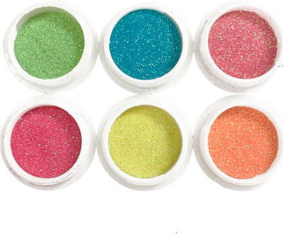 Glitter pentru Unghii 6buc