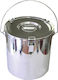 JDS Stainless Steel Marmite Capacity 50lt with Diameter 40cm and Height 40cm.