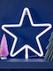 Ginger Ray Plastic Illuminated Christmas Decorative Pendant Star 27.5x28cm White