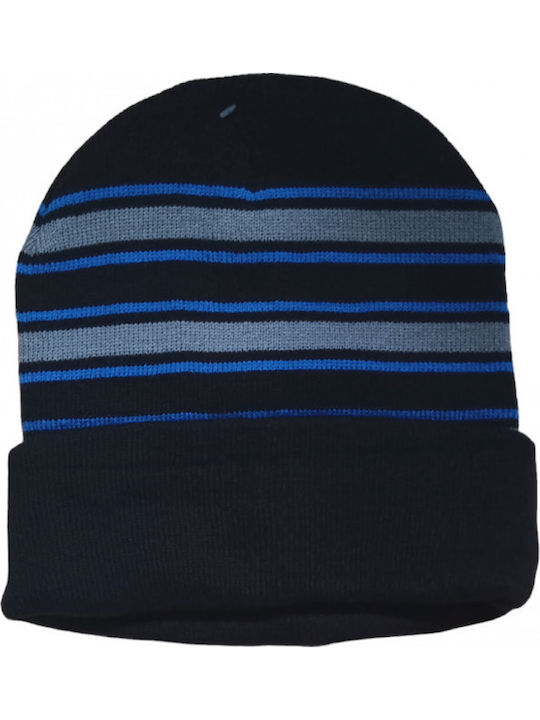Beanie Unisex Σκούφος Πλεκτός σε Μπλε χρώμα