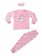 Tiwi Night Kids Nightdress Winter Fleece Pink