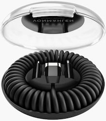 Vonmählen Allroundo Spiral Cablu USB la Lightning / Type-C / micro USB cu mai multe porturi Black 0.9m (VO-ALE00001)