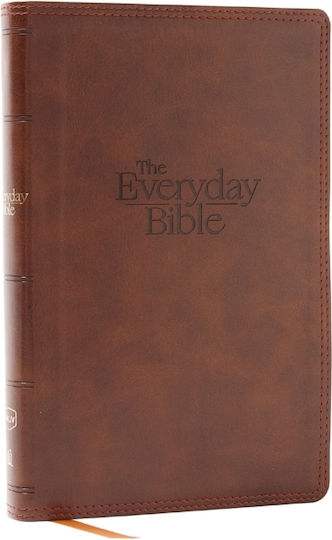 Nkjv, The Everyday Bible, Brown Leathersoft, Red Letter, Comfort Print