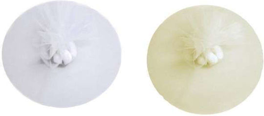 Ambalaz Tulle for Wedding Favors Ecru 100pcs