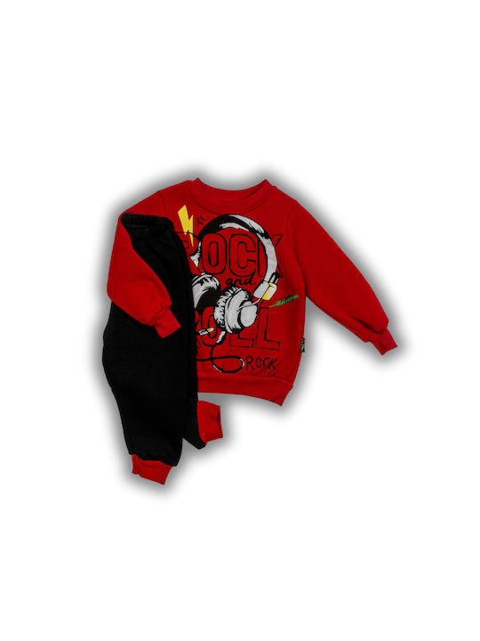 Babydom Kinder Sweatpants Set - Jogginganzug Red 2Stück