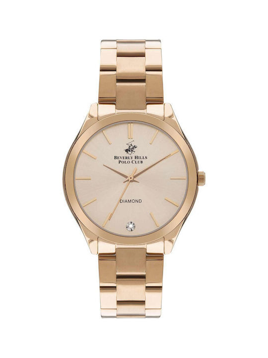 Beverly Hills Polo Club Uhr mit Rose Gold Metallarmband