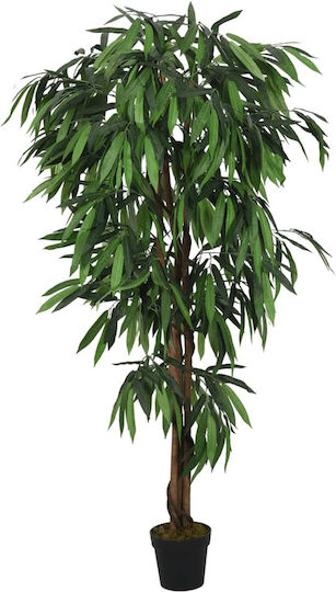 Изкуствено растение в саксия Green 180см vidaXL