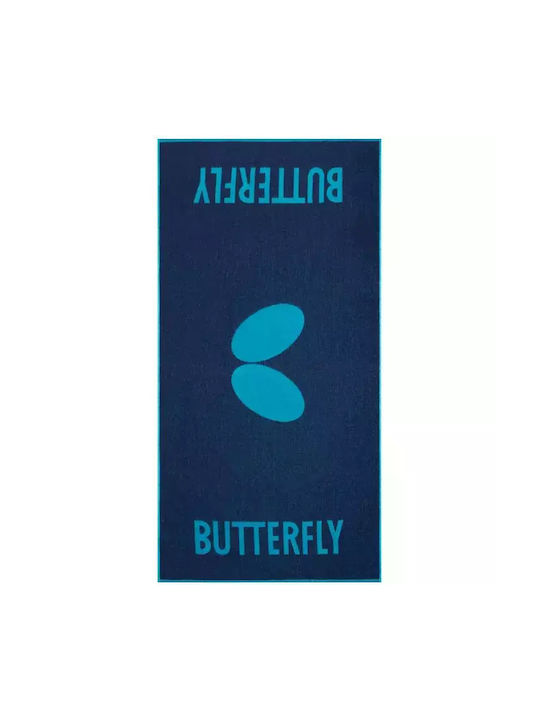 Butterfly Cotton Blue Gym Towel