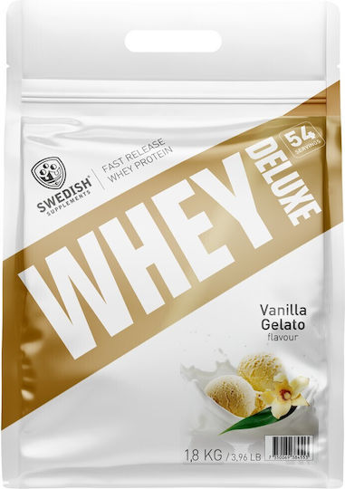 Swedish Supplements Deluxe Протеин Суроватъчен с Вкус Vanilla Ice Cream 1.8kg