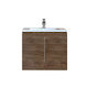 Sanitec Alba A Countertop with Sink L70xW44xH60cm Brown