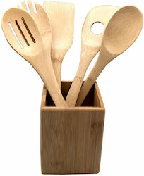 Versa Kitchen Tool Holder Bamboo 1pcs