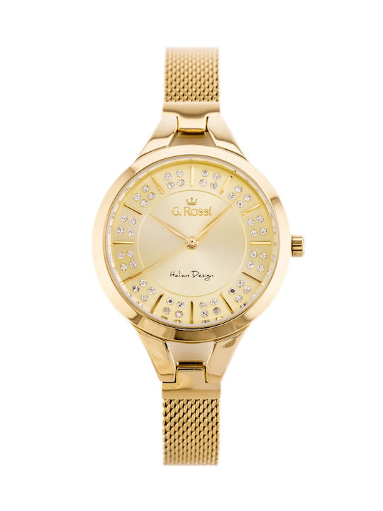 G.Rossi Uhr mit Gold Metallarmband