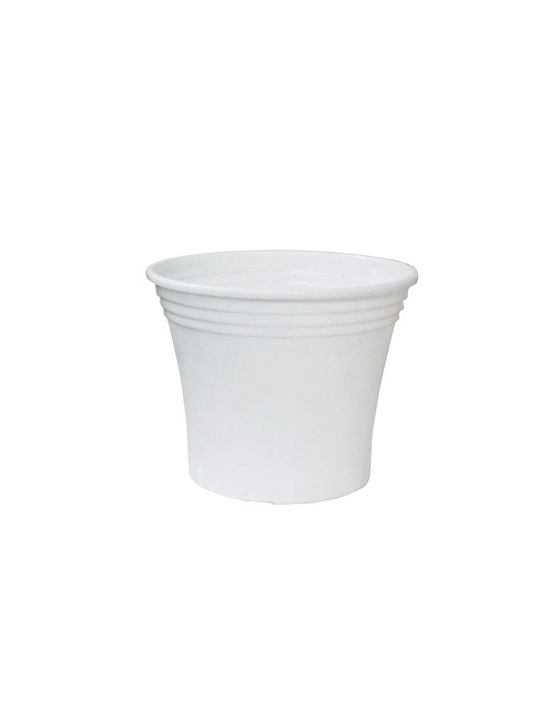 Marhome Flower Pot 17x14cm White 09-00-251 White