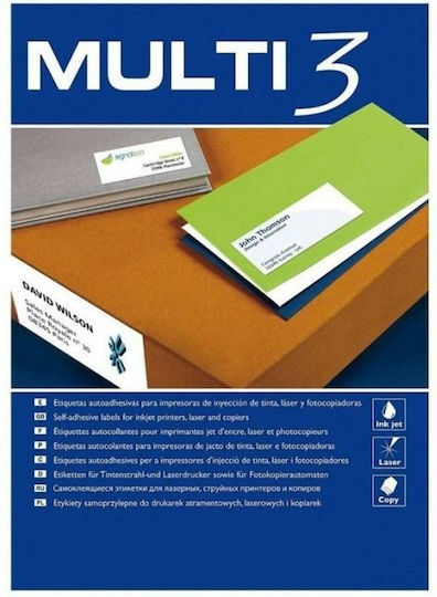 Multi 3 Selbstklebende A4-Etiketten 105x57mm