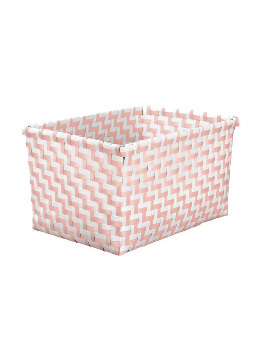 Kleine Wolke Double Box Καλάθι Αποθήκευσης Πλαστικό Ροζ 20x12x16.5cm
