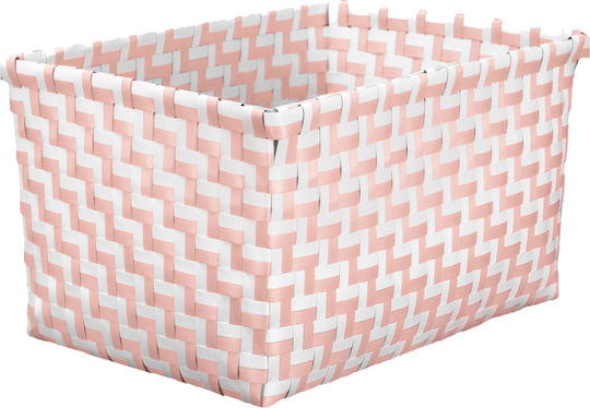 Kleine Wolke Double Box Coș de Depozitare Plastic Roz 20x12x16.5cm 1buc