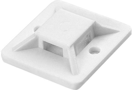 Orno Adhensiv Cablu Tie Mount Alb 10buc