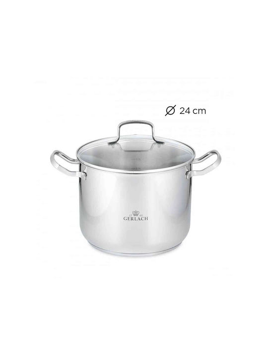 Gerlach Stainless Steel Stockpot 7lt / 24cm