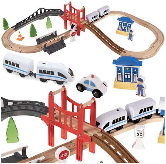 Set with Wooden Train for 3+ Years