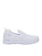 Jump Stoff Anatomisch Damen Slip-Ons Weiß
