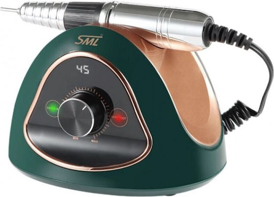 SML M15 Nail Drill Power 65W Green with Pedal with 45000 Rotations per Minute