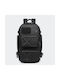 Ozuko 9309 Men's Fabric Backpack Waterproof with USB Port Black 26lt