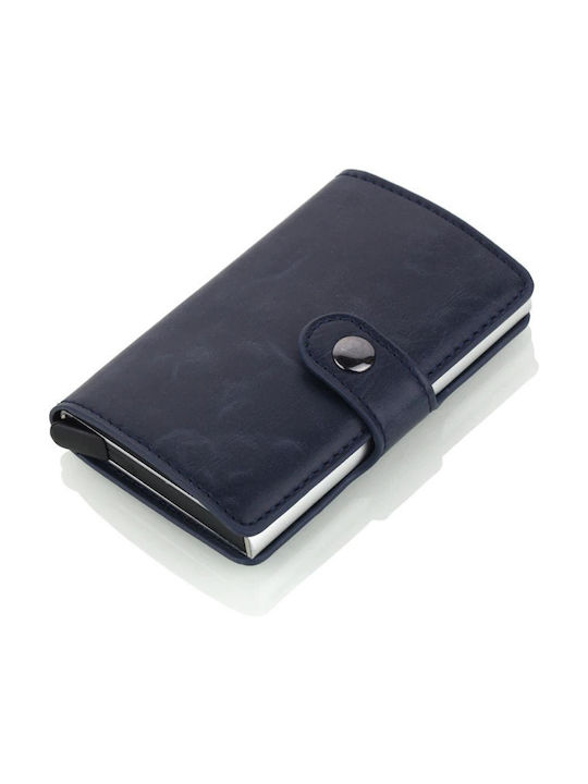 Playbags Ανδρικό Πορτοφόλι Καρτών με RFID Μπλε