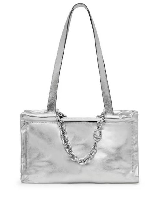 Tous Women's Bag Shopper Shoulder Silver