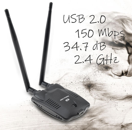 N/G 1218.054 USB Network Adapter with Wireless Wi-Fi Connection 150Mbps and Detachable Antenna