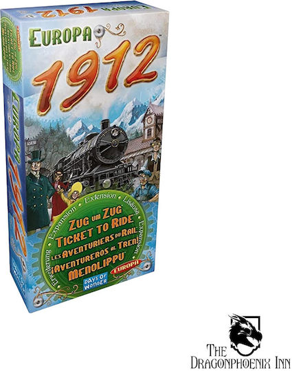 Game Expansion Ticket to Ride: Europa 1912 for 2-5 Players 8+ Years Old Days of Wonder