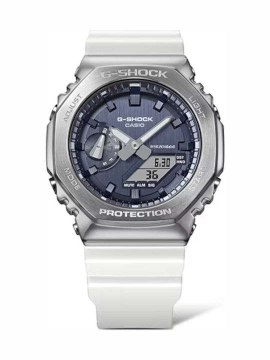 Casio G-shock Women's Watch Chronograph with White Rubber Strap