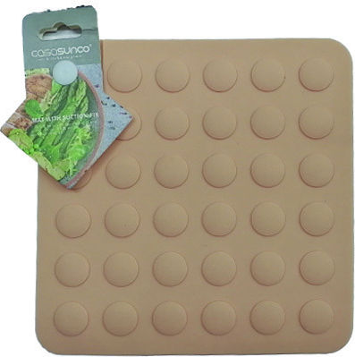 AGC Platzdeckchen Kunststoff Beige 16.5x16.5cm 6Stück